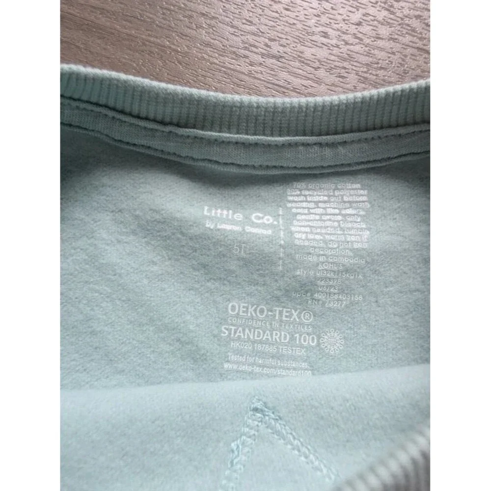 NEW Little Co. Believer Crewneck Sweatshirt, 5T (U1)